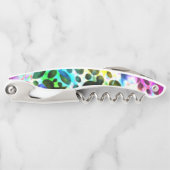 Rustikale Wasserfarbe mit Löchern und Ausschnitten Kellnermesser (Vorderseite)