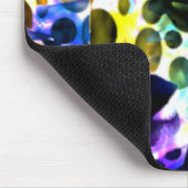 Rustikale Wasserfarbe mit Löchern und Ausschnitten Mousepad (Ecke)