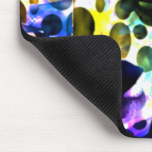 Rustikale Wasserfarbe mit Löchern und Ausschnitten Mousepad (Ecke)