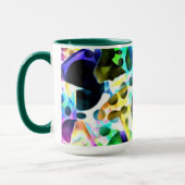 Rustikale Wasserfarbe mit Löchern und Ausschnitten Tasse (Links)