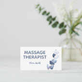 Rustikale Wasserfarbe Moderne Vegetation Blumenmas Visitenkarte (Stehend Vorderseite)