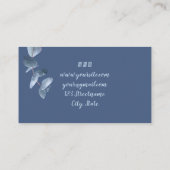 Rustikale Wasserfarbe Moderne Vegetation Blumenmas Visitenkarte (Rückseite)