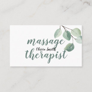 Rustikale Wasserfarbe Moderne Vegetation Blumenmas Visitenkarte