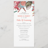 Rustikale Wasserfarbe Muscheln Starfish Beach Hoch Programm (Vorderseite)