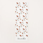 Rustikale Wasserfarbe Name Yoga Mat Yogamatte (Vorderseite)