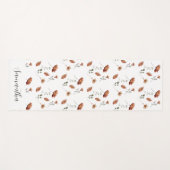 Rustikale Wasserfarbe Name Yoga Mat Yogamatte (Vorderseite (Horizontal))