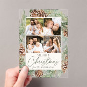 Rustikale Wasserfarbe Pinecone Acryleinladungen (Insitu (Handheld))