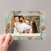 Rustikale Wasserfarbe Pinecone Weinkultur und Erde Acryleinladungen (Insitu (Handheld))