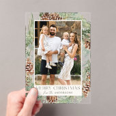 Rustikale Wasserfarbe Pinecone Weinkultur und Erde Acryleinladungen (Insitu (Handheld))