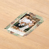 Rustikale Wasserfarbe Pinecone Weinkultur und Erde Acryleinladungen (Ablage )