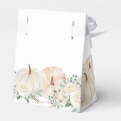 Rustikale Wasserfarbe Pumpkin Greenery Baby Dusche Geschenkschachtel (Rückseite)