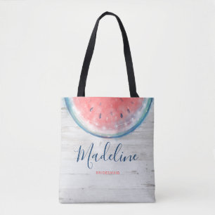 Rustikale Wasserfarbe Wassermelonen Geschenke Brau Tasche