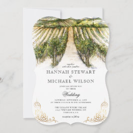 Rustikale Wasserfarbe Weinroute Mendrisiotto Einladung