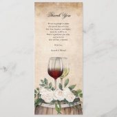 Rustikale Wasserfarbe Weinroute Mendrisiotto Menükarte (Rückseite)