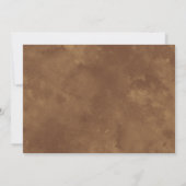 Rustikale Wasserfarbe Wilde Vegetation Fern Weddin Einladung (Rückseite)