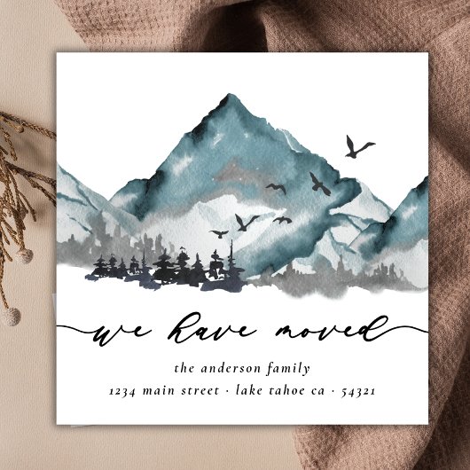 Rustikale Wasserfarbe Wir haben bewegte Wälder Ber Ankündigung