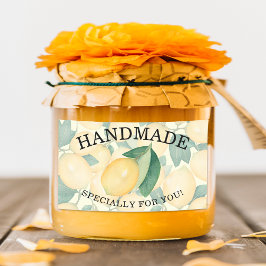 Rustikale Wasserfarben Blätter Grüne HANDMADE Rechteckiger Aufkleber