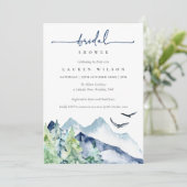 Rustikale Wasserfarben - Brautparty-Karte Einladung (Stehend Vorderseite)
