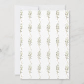 Rustikale Wasserfarben Fall Türkei Freundliches Ab Einladung (Rückseite)