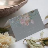 Rustikale Wasserfarben Florals auf der Webseite Gr Platzkarte