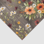 Rustikale Wasserfarben Florals mit Wildblumen Seidenpapier (Ausschnitt)