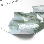 Rustikale Wasserfarben Gastgeschenke Hochzeiten si Poster (Ecke)