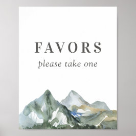 Rustikale Wasserfarben Gastgeschenke Hochzeiten si Poster