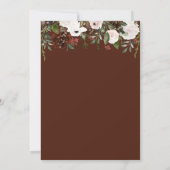 Rustikale Wasserfarben, geometrische Hochzeit Einladung (Rückseite)