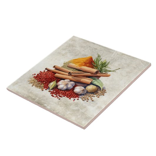 Rustikale Wasserfarben Gewürze Imitate Textur Wass Fliese (Seite)