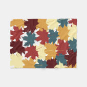Rustikale Wasserfarben Herbst Herbst Blätter Fleecedecke (Vorderseite (Horizontal))