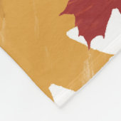 Rustikale Wasserfarben Herbst Herbst Blätter Fleecedecke (Ecke)