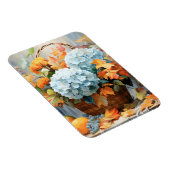 Rustikale Wasserfarben Herbstblumen-Schale Magnet (Rechte Seite)