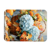 Rustikale Wasserfarben Herbstblumen-Schale Magnet (Horizontal)