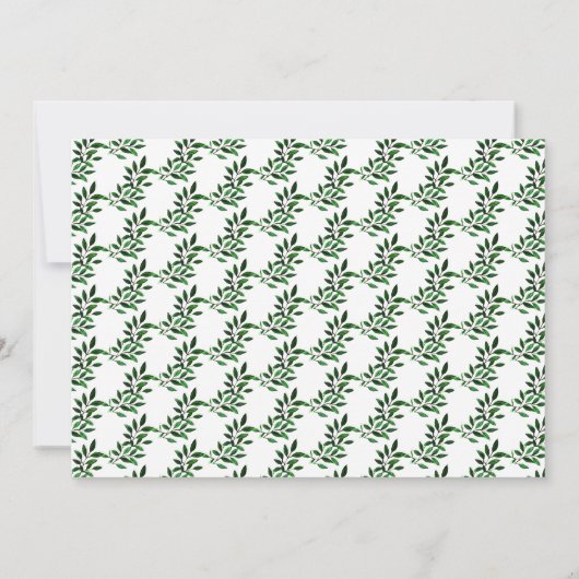 Rustikale Wasserfarben - Hochzeitsskalender Herzst Save The Date (Rückseite)