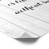 Rustikale Wasserfarben-Hydrangeas mit Sommerangebo Poster (Ecke)