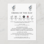 rustikale Wasserfarben-Illustration Blumenarrangem Begleitkarte (Vorderseite)