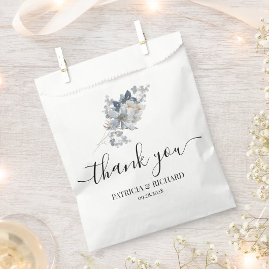 Rustikale Wasserfarben-Illustration Blumenarrangem Geschenktütchen (Ausgeschnitten)