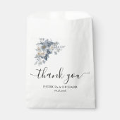 rustikale Wasserfarben-Illustration einer floralen Geschenktütchen (Vorderseite)