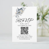 Rustikale Wasserfarben-Illustration Florale Anordn RSVP Karte (Stehend Vorderseite)