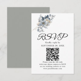 Rustikale Wasserfarben-Illustration Florale Anordn RSVP Karte