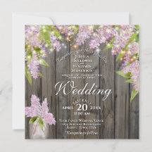 Rustikale Wasserfarben Lilacs Barn Wood Square Hoc