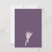 Rustikale Wasserfarben Lilacs Calligraphy Gray Wed Save The Date (Rückseite)
