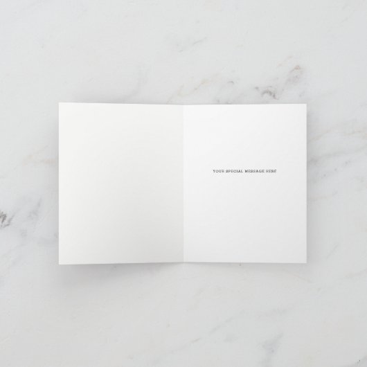 Rustikale Wasserfarben Pine Danke Karte (Innenseite)