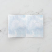 Rustikale Wasserfarben Pine Danke Karte (Innenseite)