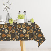 Rustikale Wasserfarben Pinienwälder fallen Tischdecke