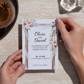 Rustikale Wasserfarbenarche Boho Hochzeit Save The Date