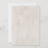 Rustikale Wasserfarbenfedern Hochzeitsfeiern Einladung (Rückseite)