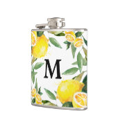 Rustikale Wasserfarbenflasche Flachmann (Links)