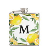 Rustikale Wasserfarbenflasche Flachmann (Vorderseite)