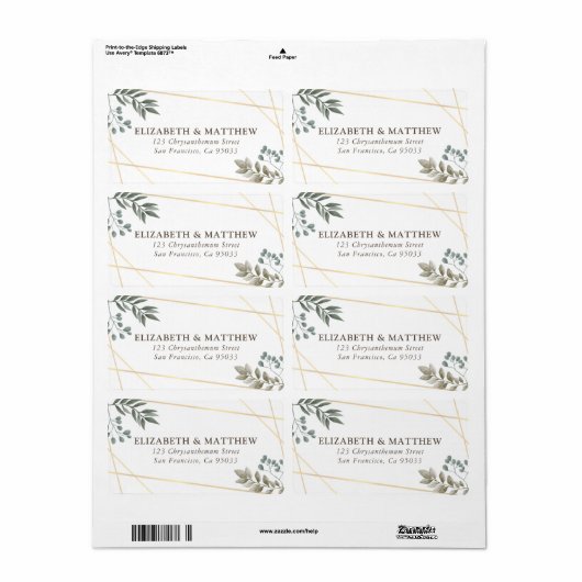 Rustikale Wasserfarbenfolien (Vorne)